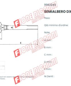 Alternative view of 9962249 - SEMIALBERO DX.    Z.12-L=675